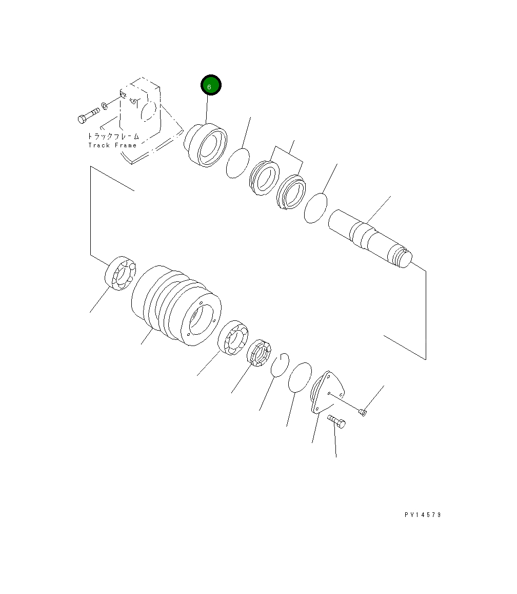 Кольцо 20Y-30-15121  Komatsu