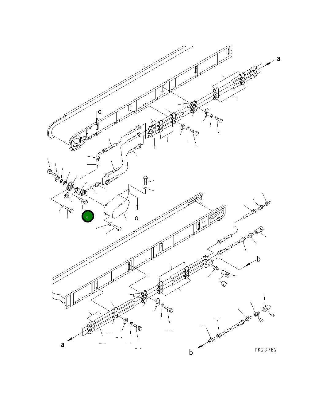 Болт 01252-41235  Komatsu