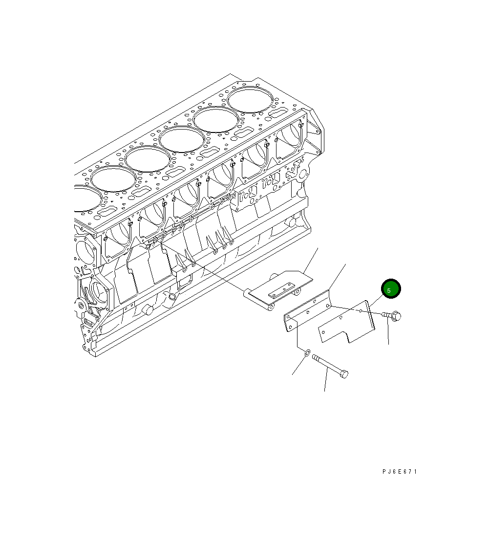 Крышка 6240-21-7660  Komatsu