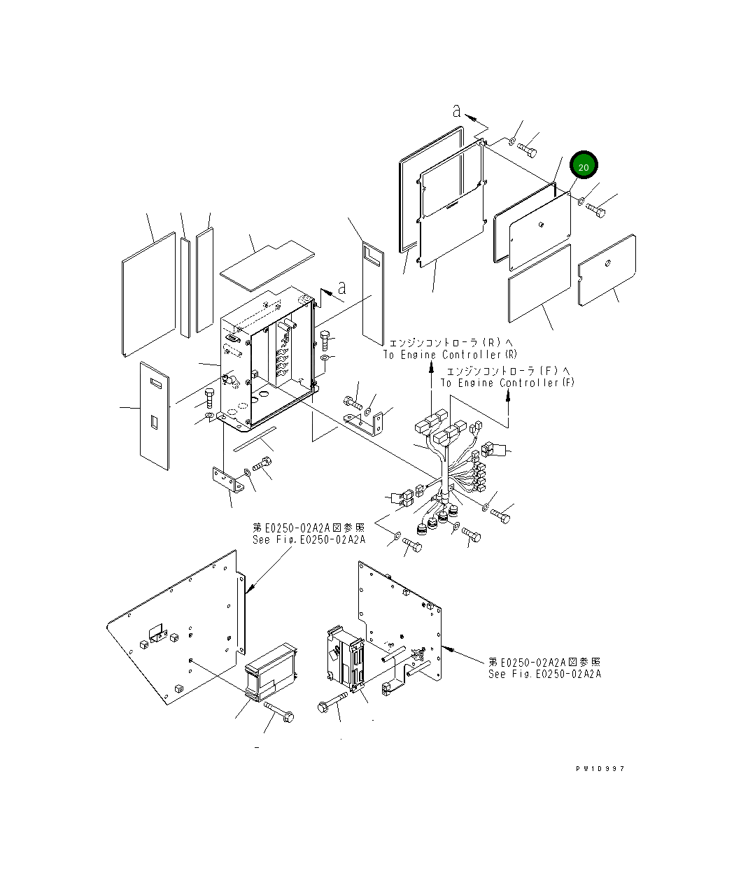 Крышка 21T-06-65210  Komatsu