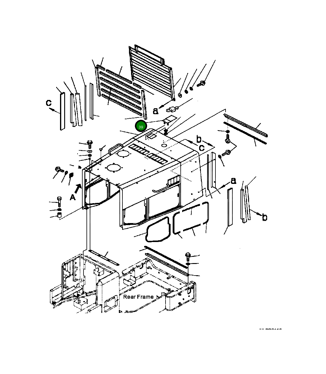 Крышка 425-97-92110 Komatsu