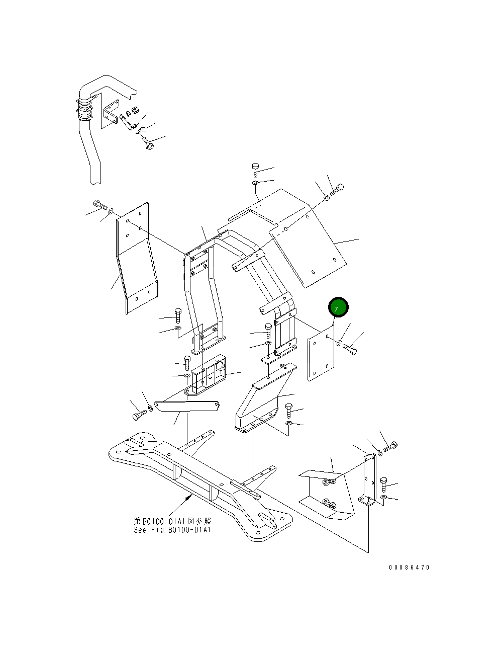 Крышка 42C-Z89-4911 Komatsu