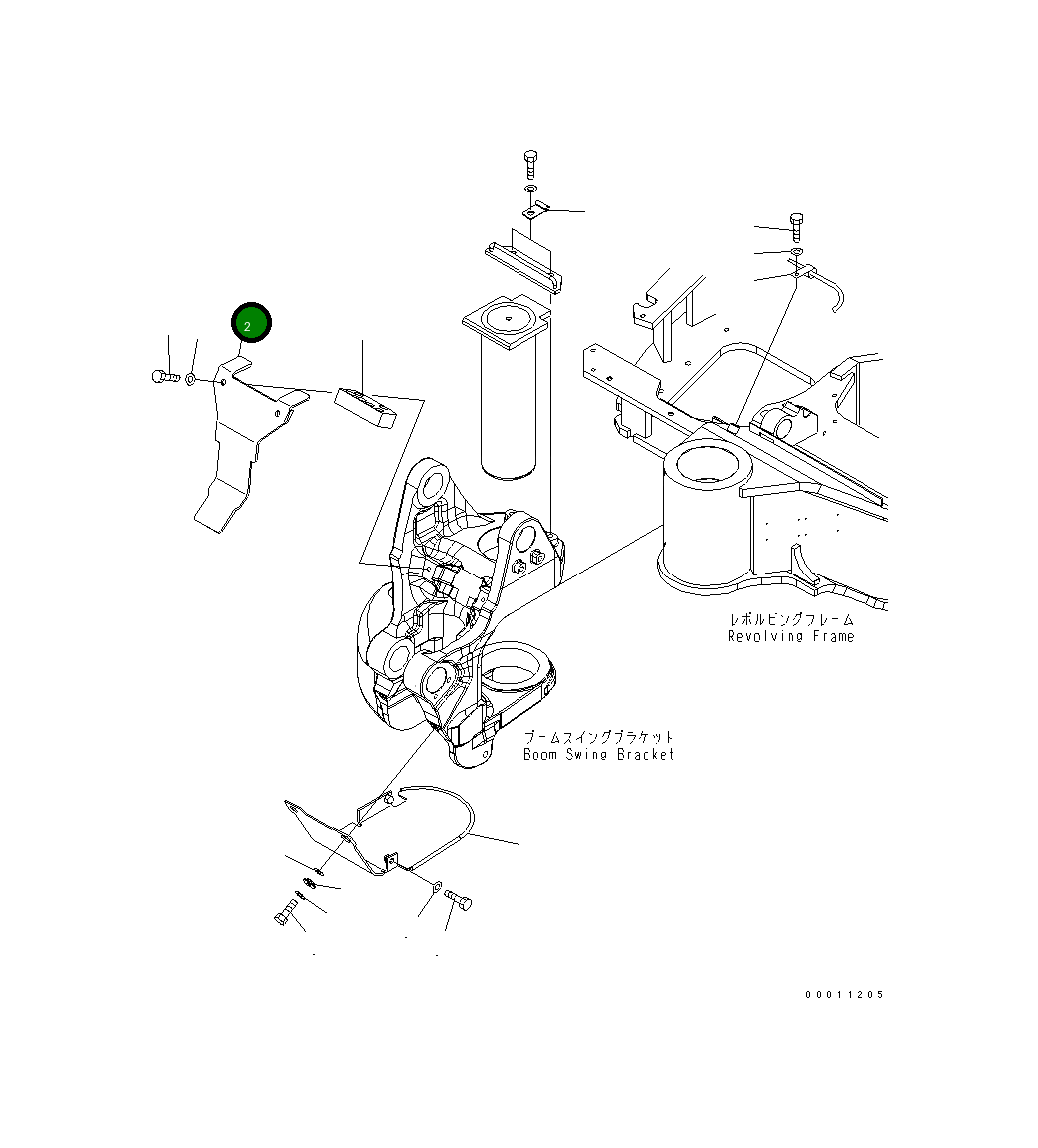 Крышка 22M-70-21621 Komatsu