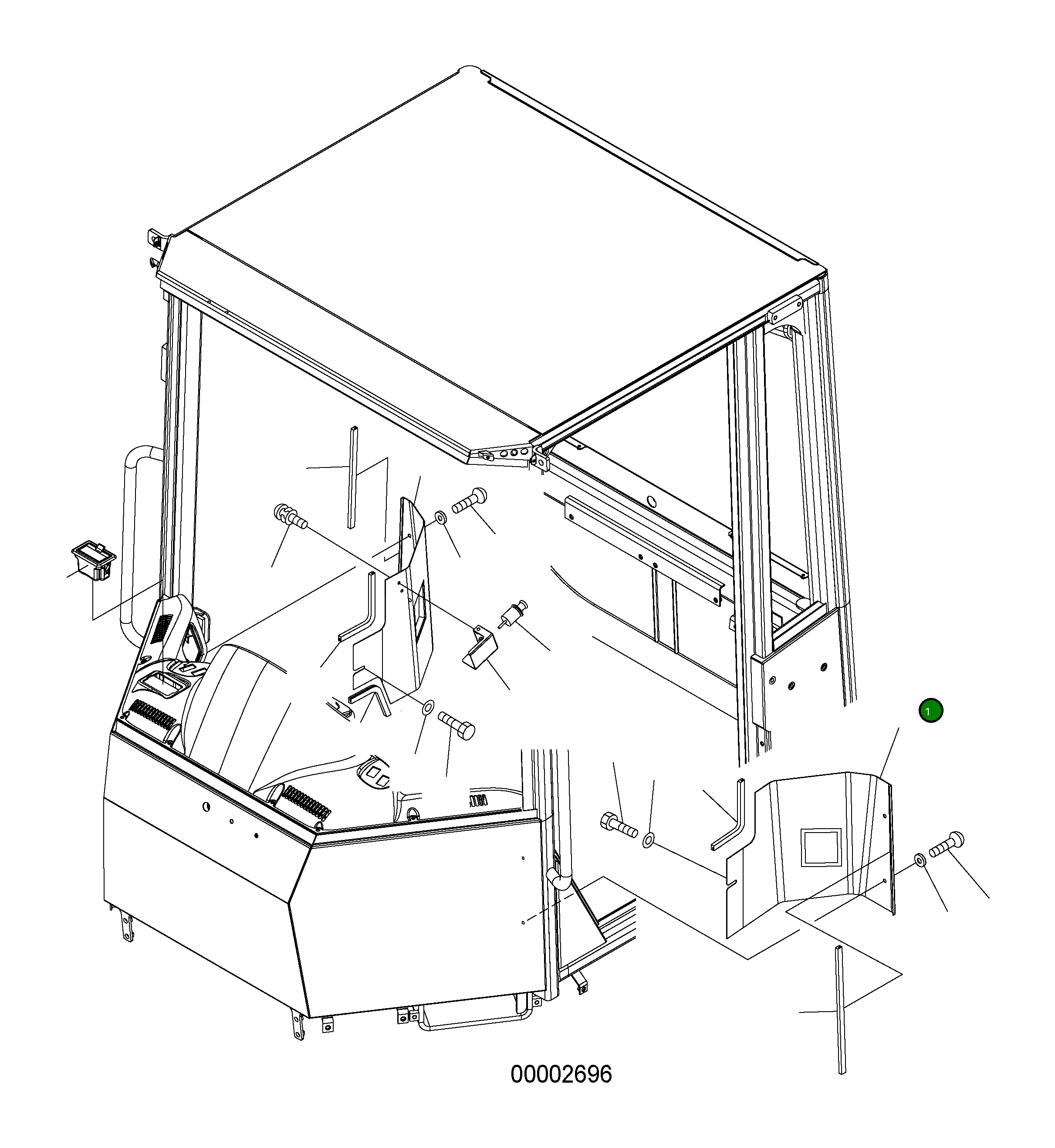 Крышка 419-07-H1280 Komatsu