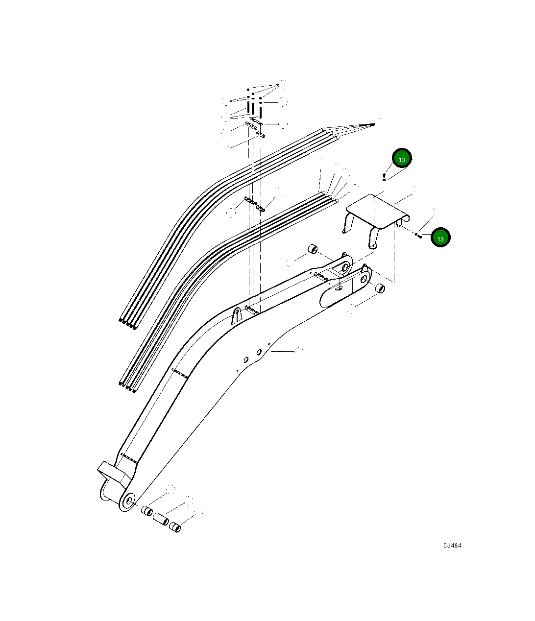 Болт 10783KF  Komatsu