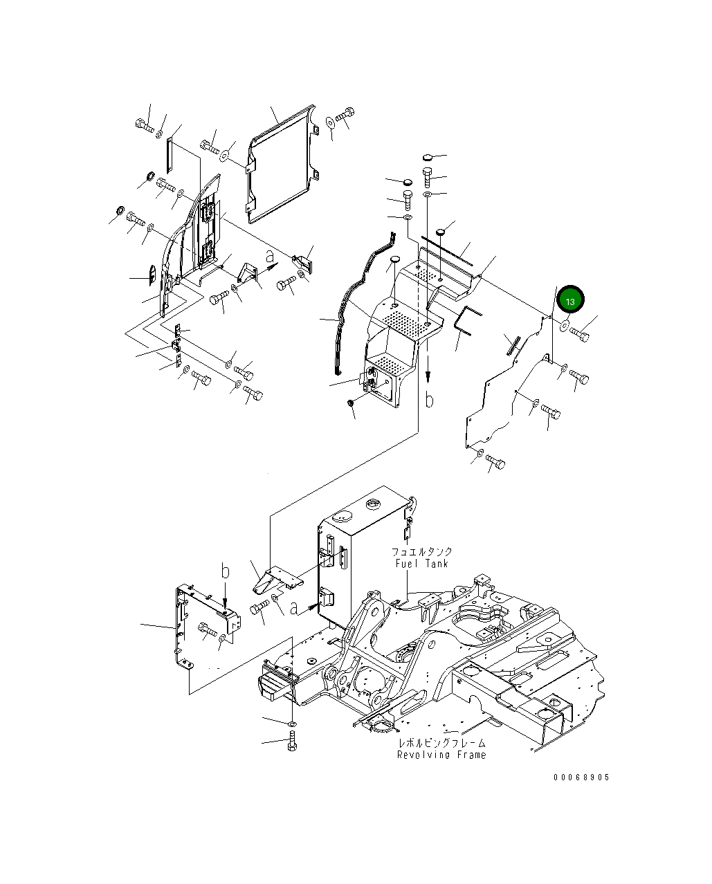 Крышка 22B-54-22152 Komatsu