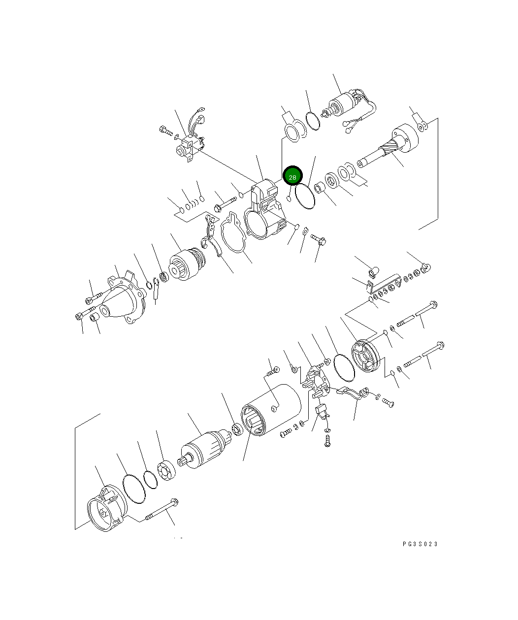 Кольцо уплотнительное (O-Ring) SD6414-03280 Komatsu