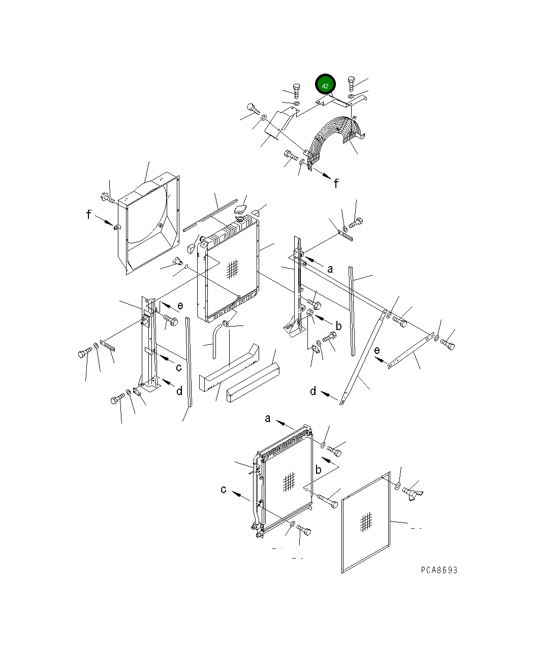 Крышка 203-03-61670 Komatsu
