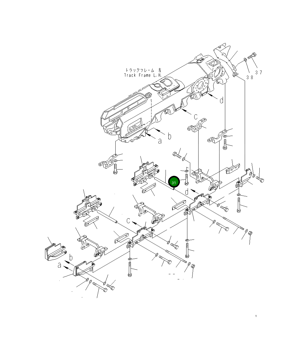 Болт 01011-63600  Komatsu