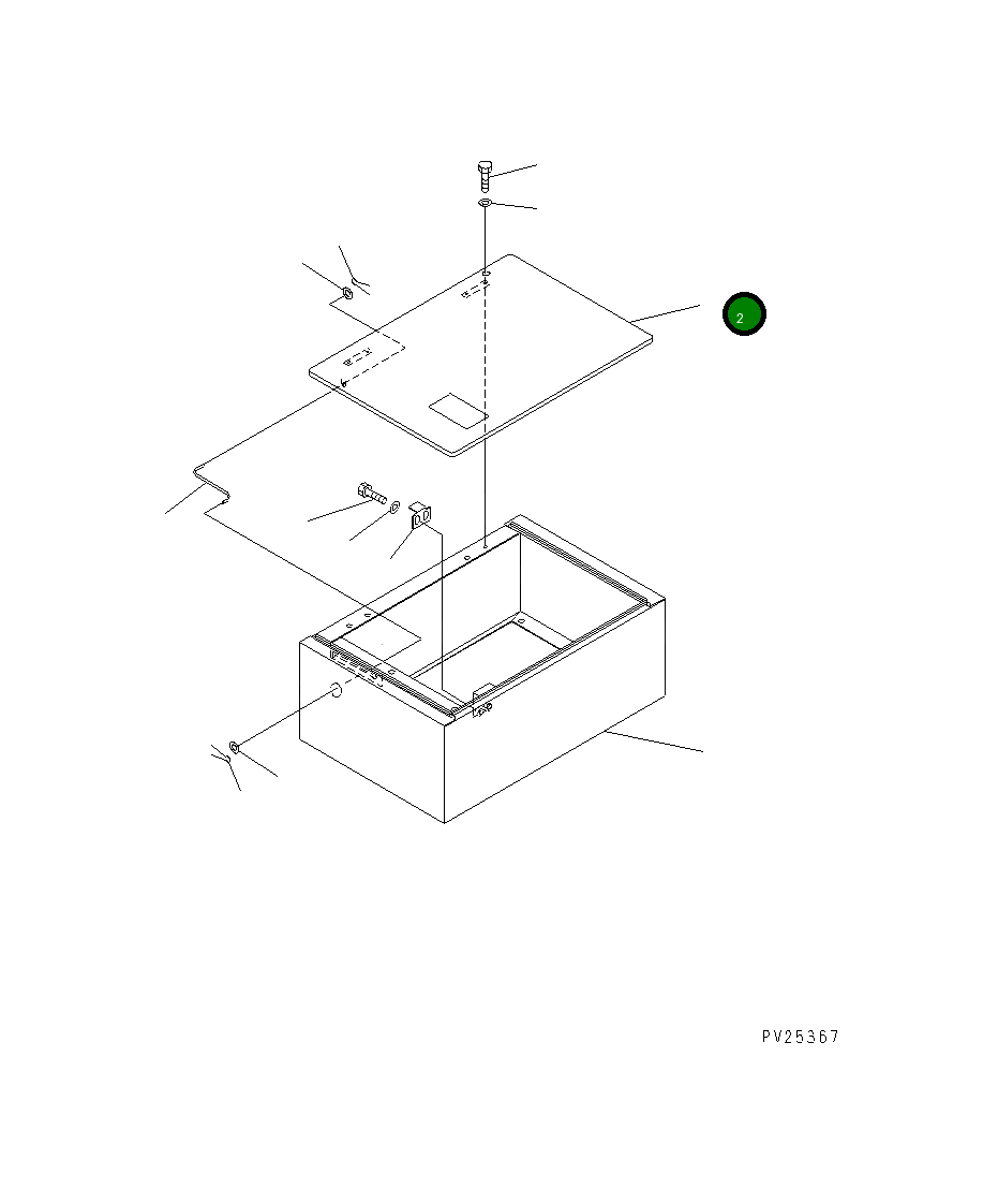 Крышка 8221-54-2621  Komatsu