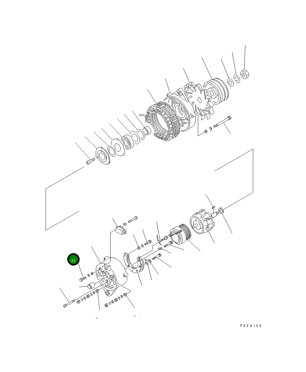 Болт KD0-0081-05380 Komatsu