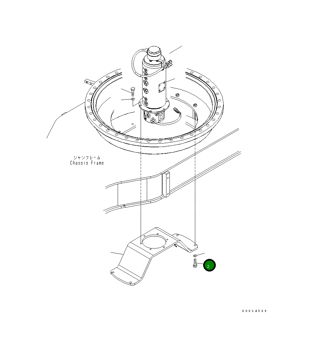 Болт 01010-B1650 Komatsu