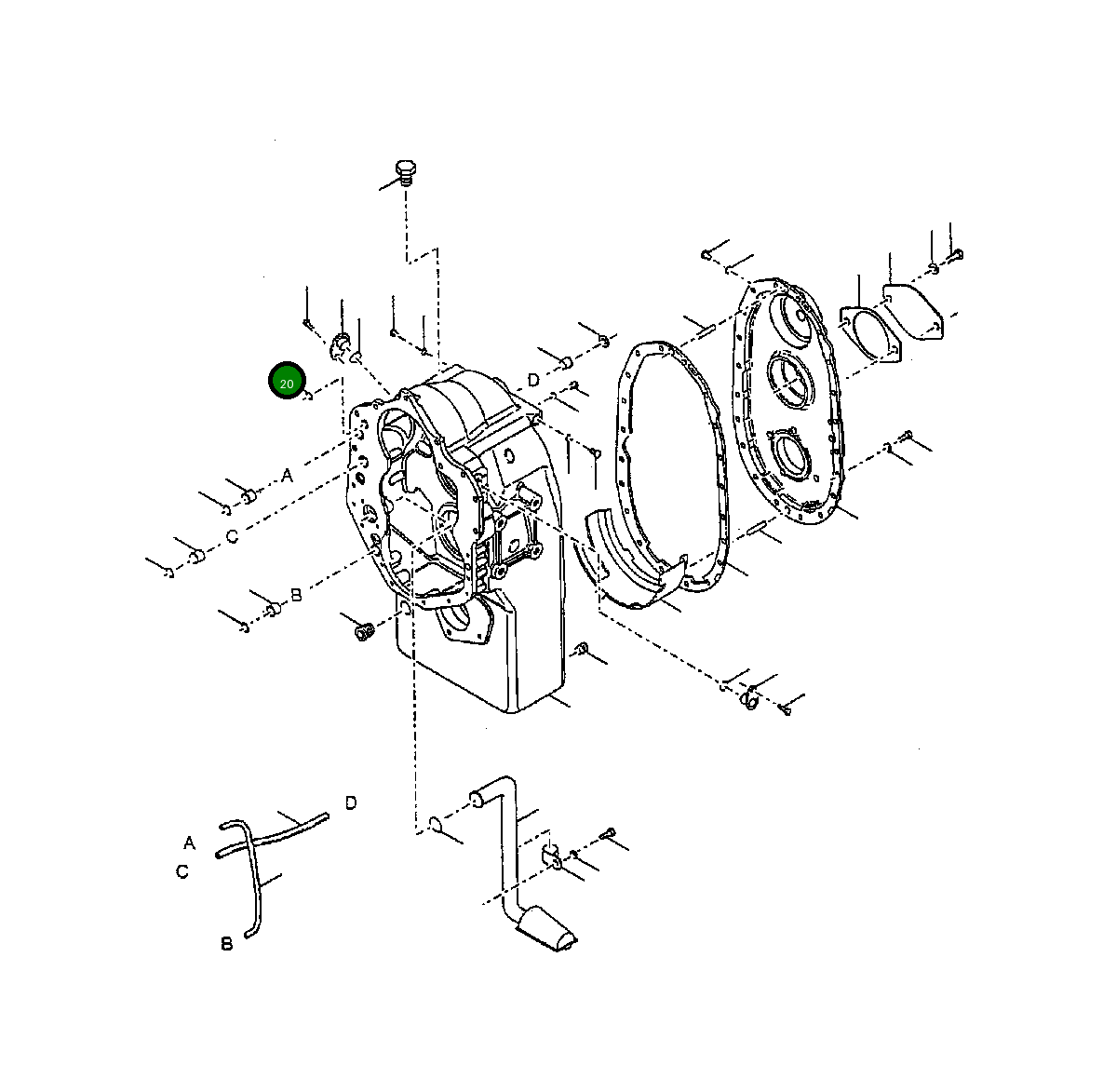 Кольцо уплотнительное (O-Ring) 1152 267 C1 Komatsu