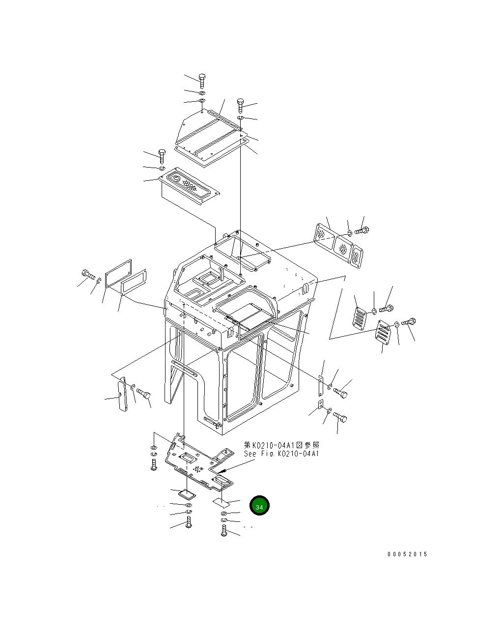 Крышка 176-911-2930 Komatsu