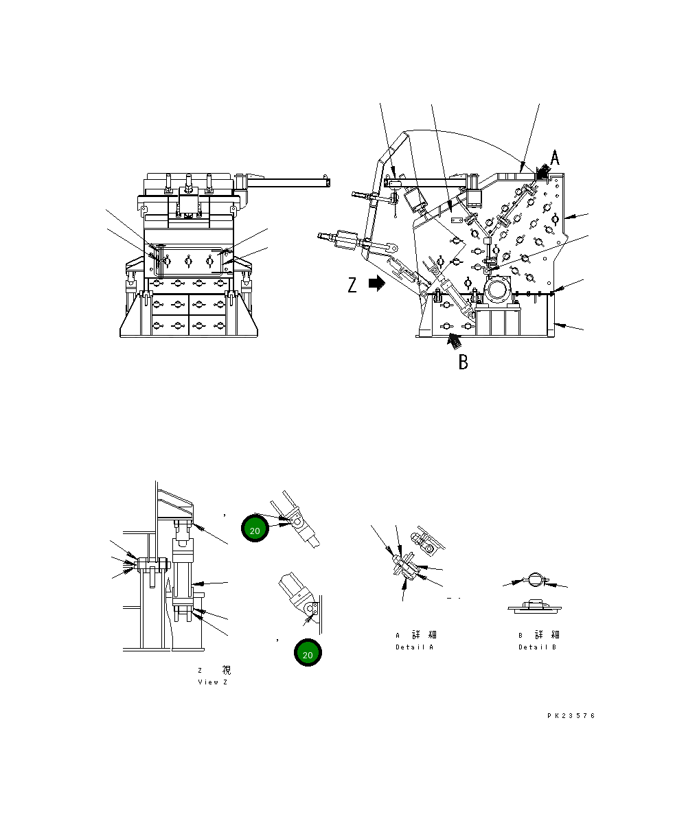 Болт KHK0539506 Komatsu