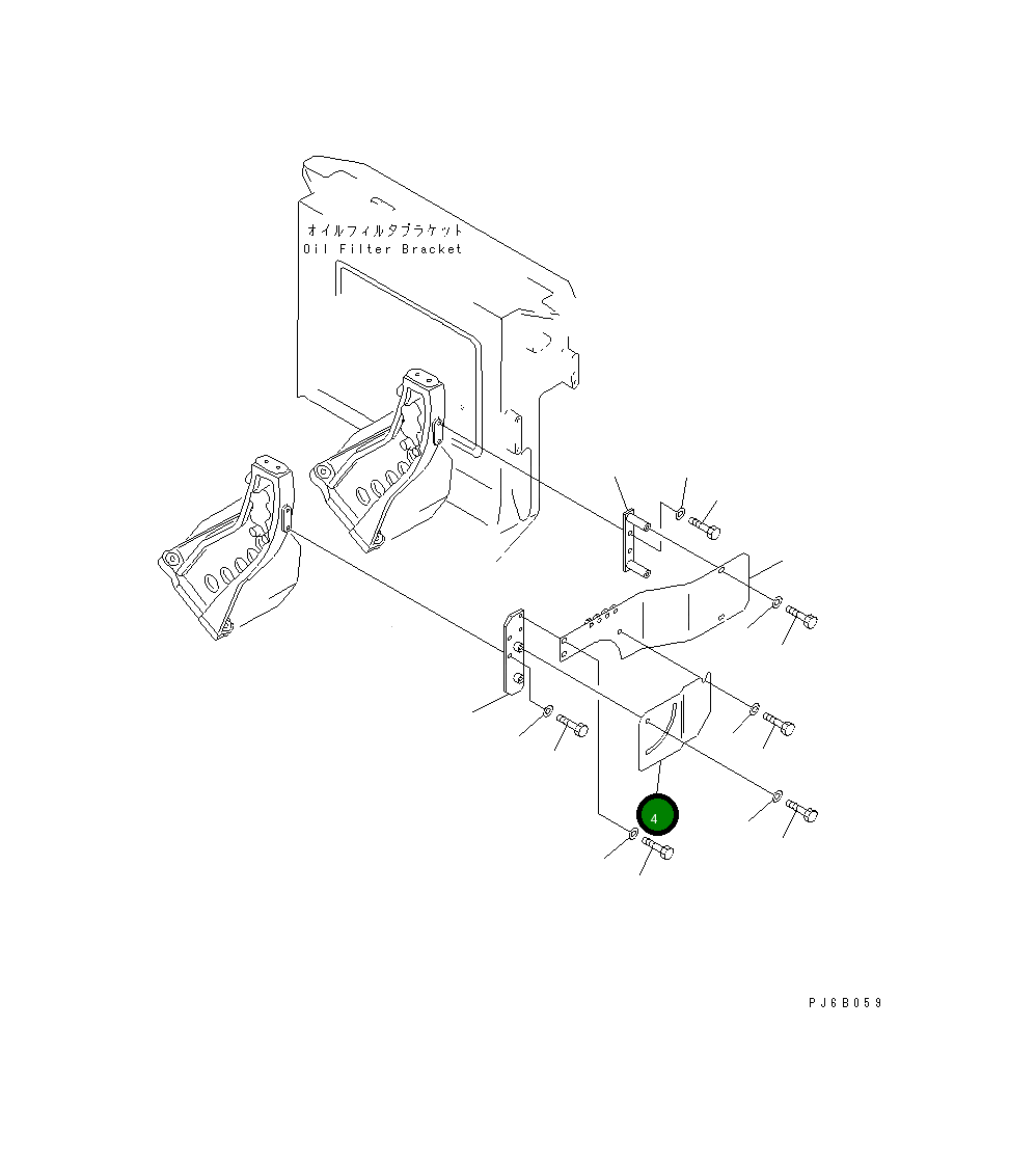 Крышка 6166-75-6750 Komatsu