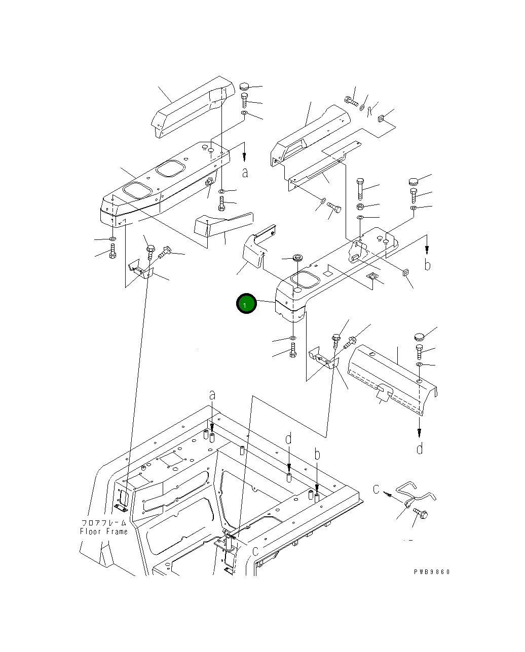 Крышка 17A-54-26810  Komatsu