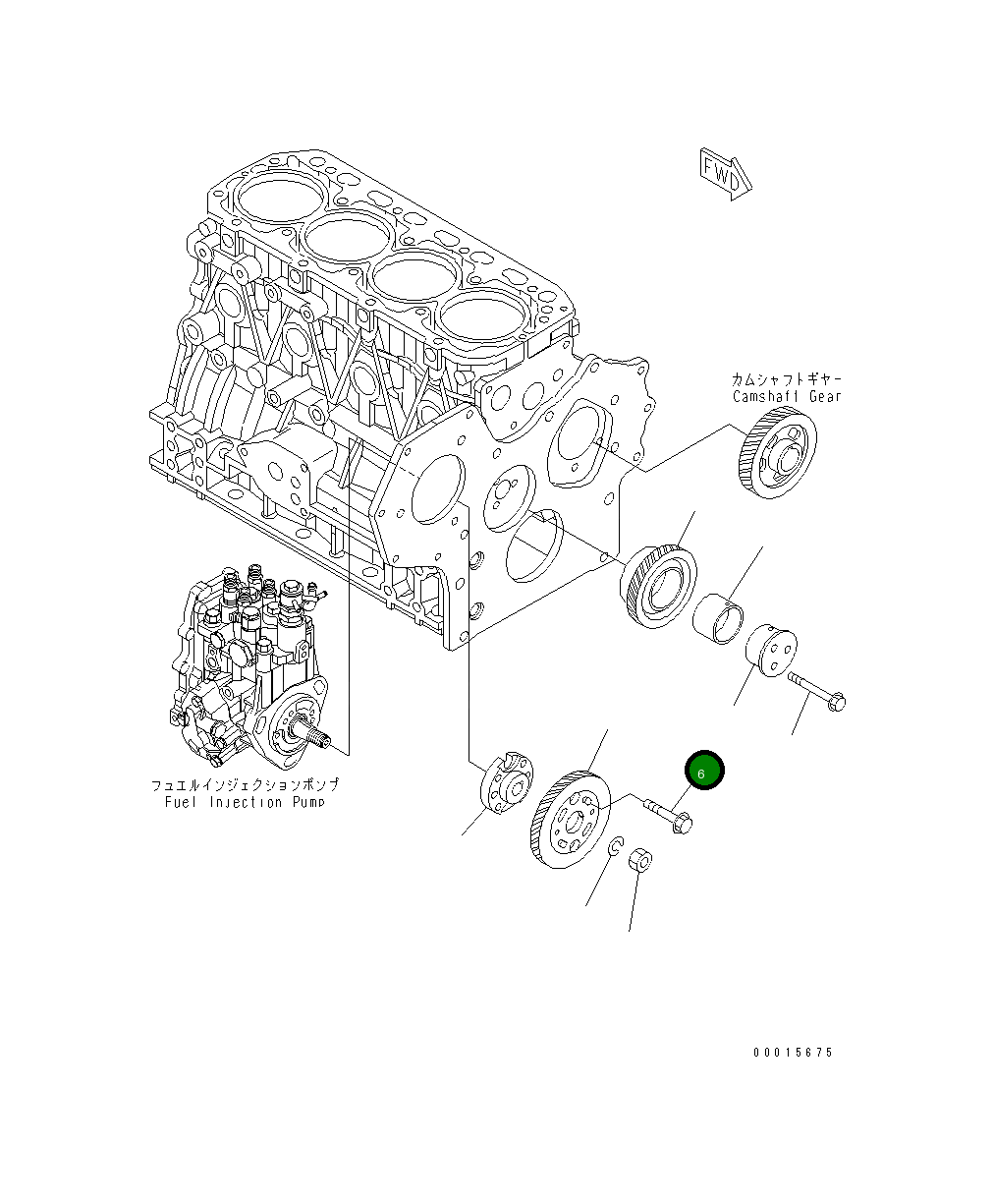 Болт 456-729 Komatsu
