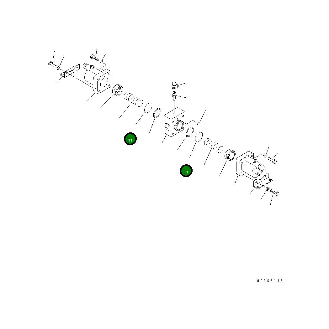 Кольцо уплотнительное (O-Ring) 42C-43-17280 Komatsu