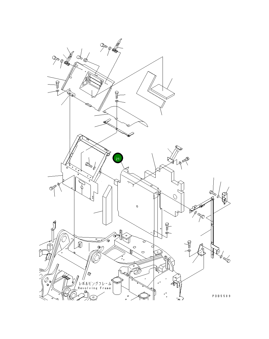 Крышка 22U-54-12351 Komatsu