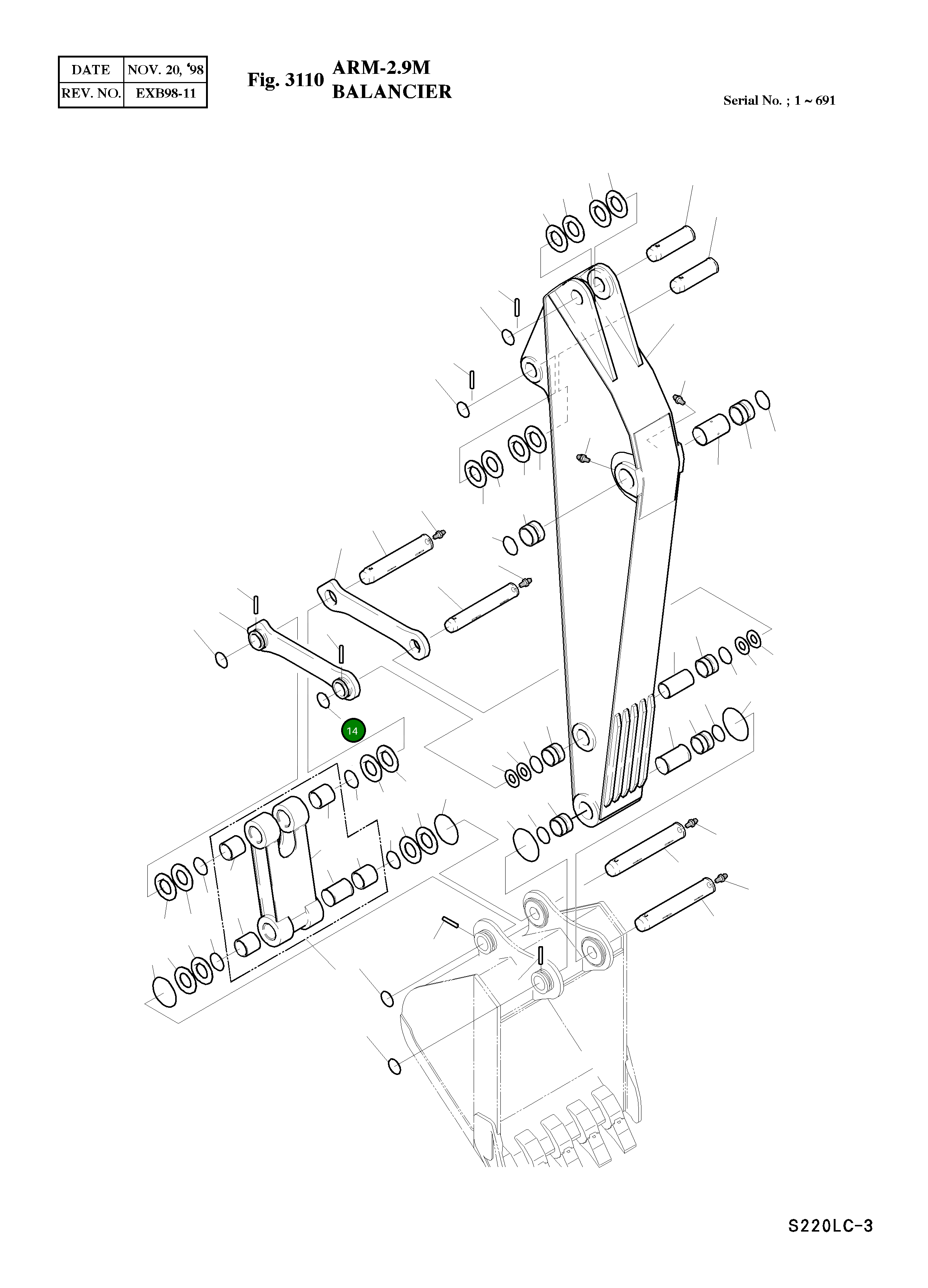 Кольцо 2115-1017 Komatsu