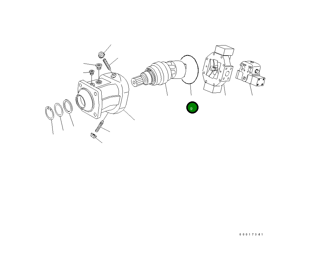 Кольцо уплотнительное (O-Ring) 20E-60-K6660 Komatsu