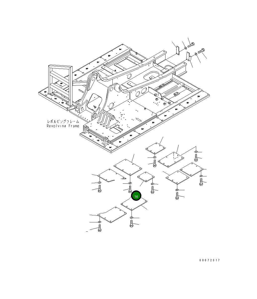 Крышка 206-54-A2510  Komatsu