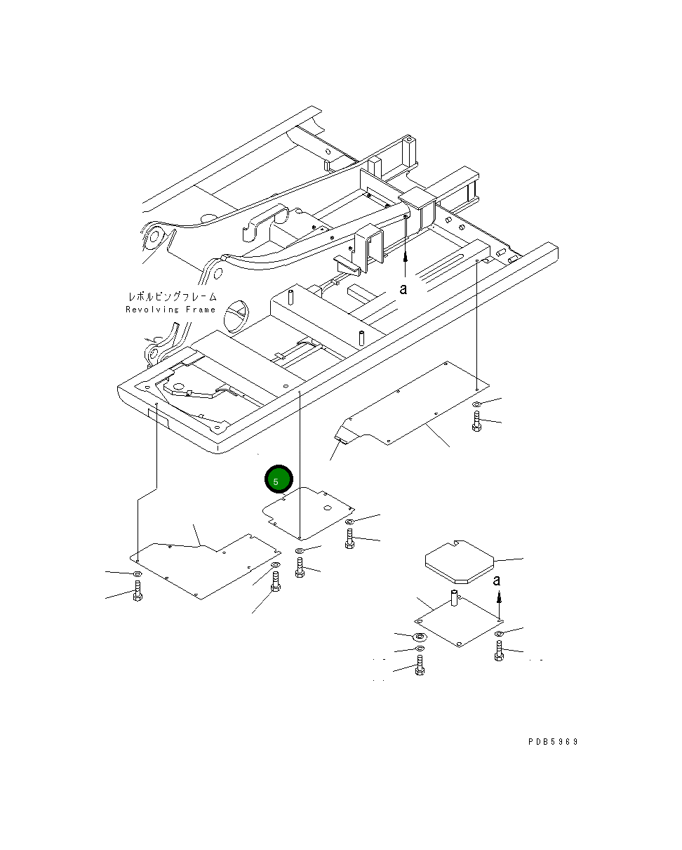 Крышка 21P-54-K3450  Komatsu