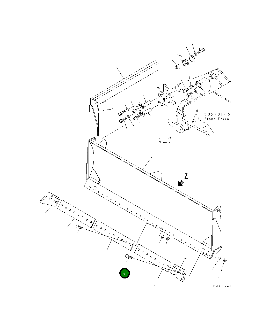 Болт 09208-12285 Komatsu
