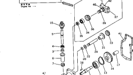 Вал CU217179 Komatsu