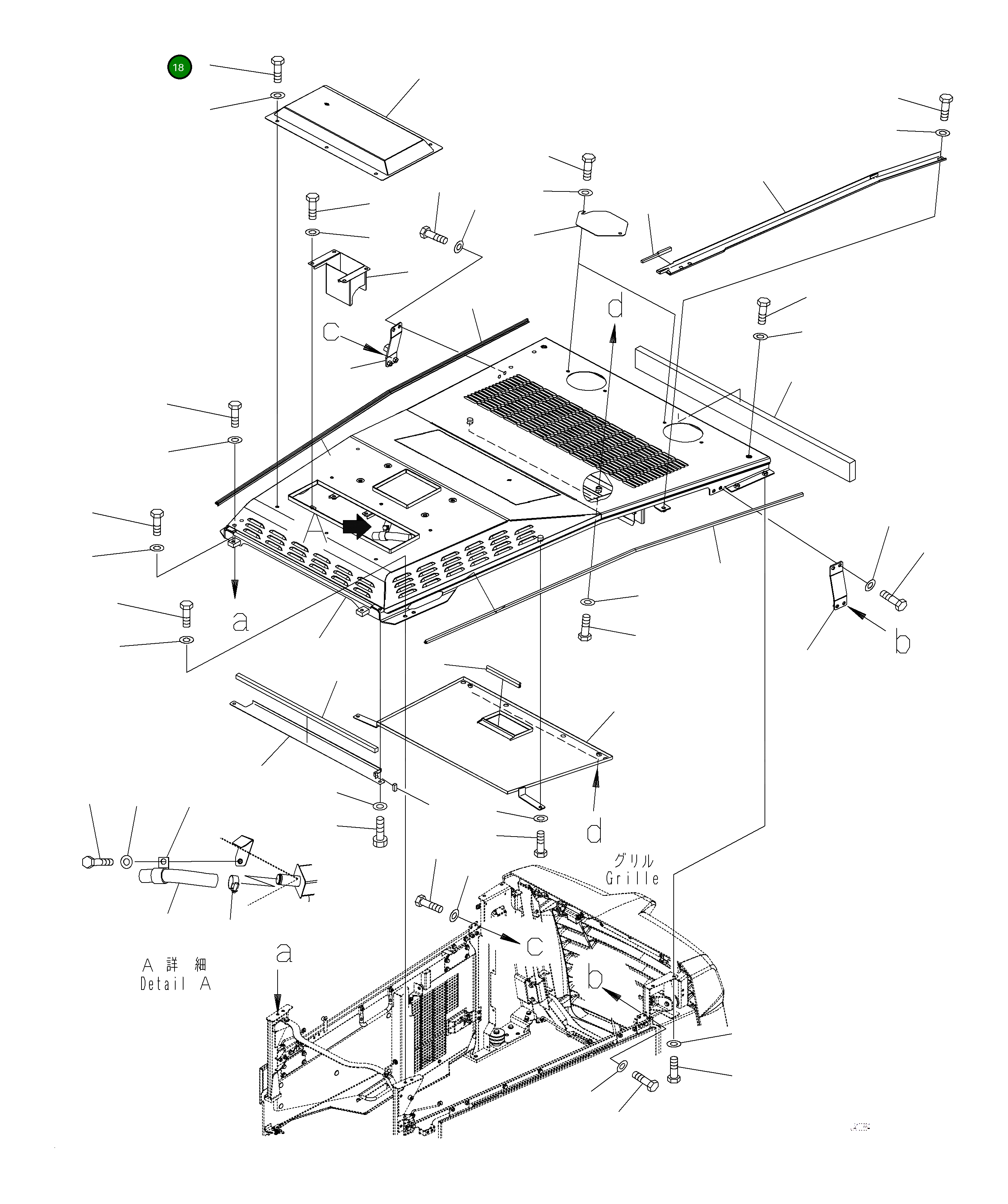 Крышка 421-54-62152 Komatsu