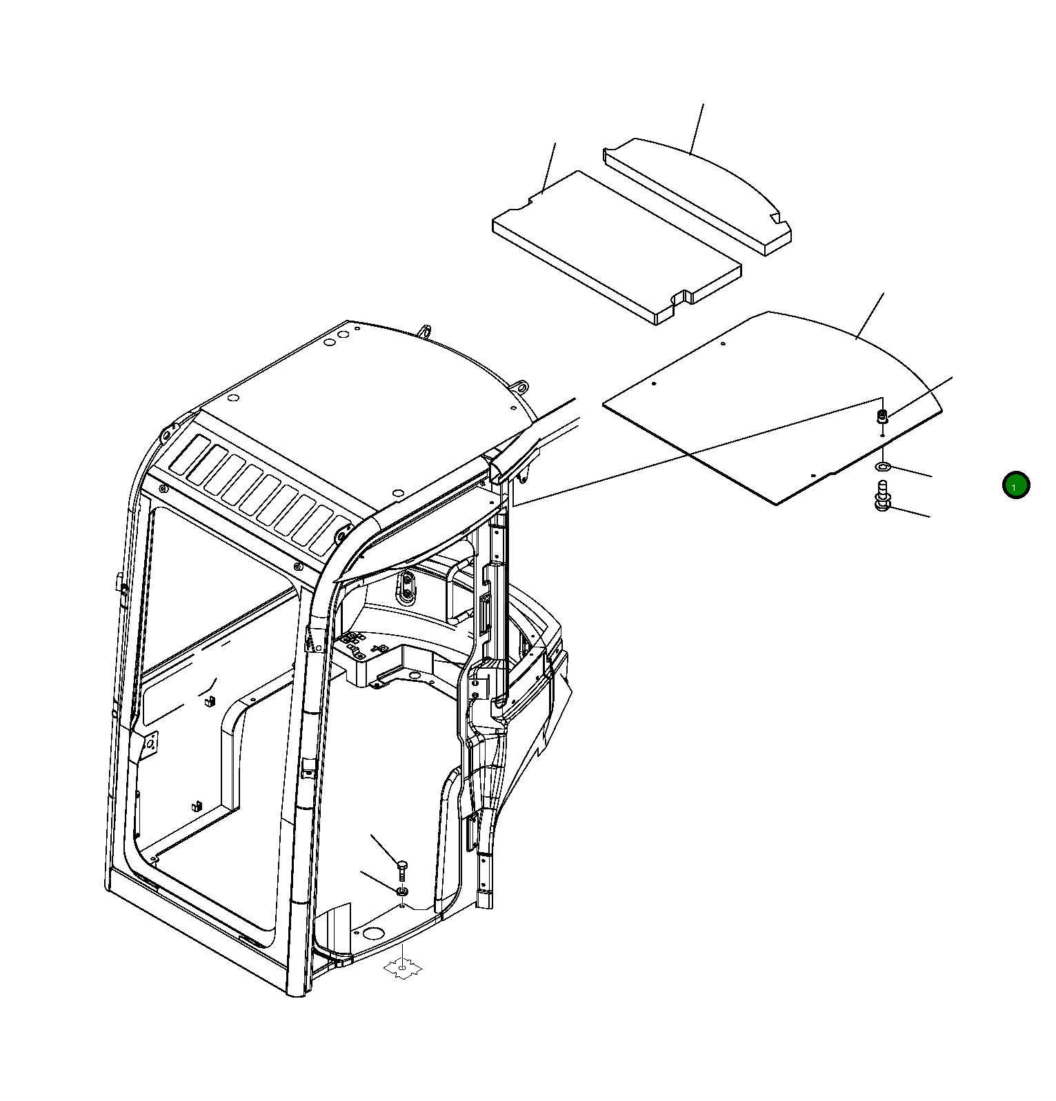 Крышка 22J-54-R9120 Komatsu