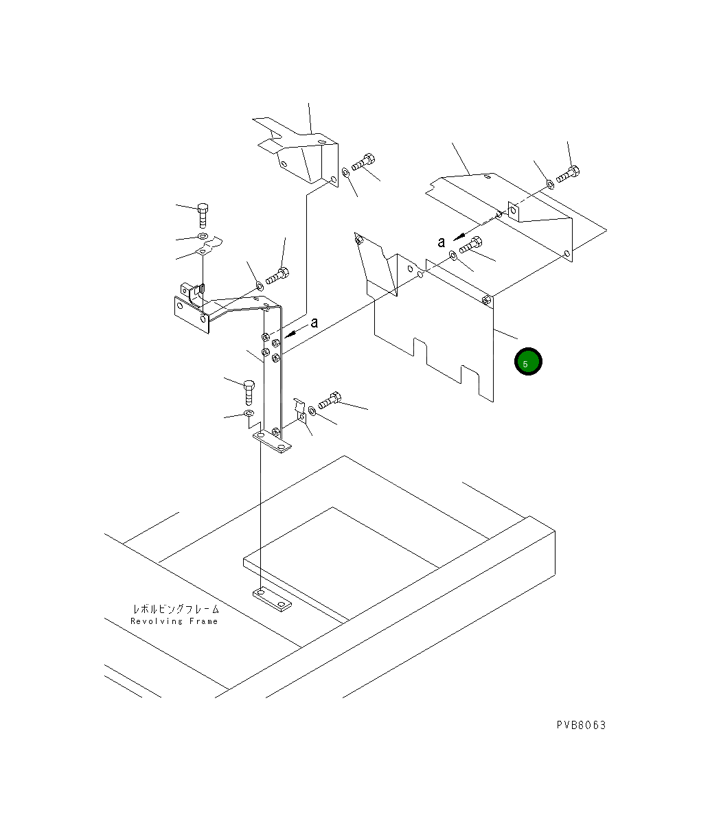 Крышка 203-54-62461 Komatsu