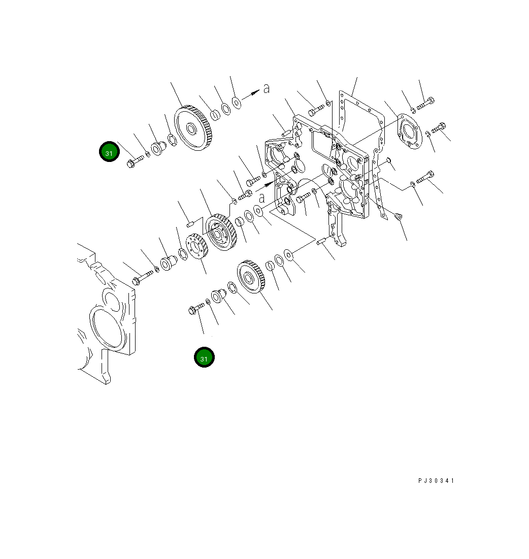 Болт 6162-23-2441 Komatsu