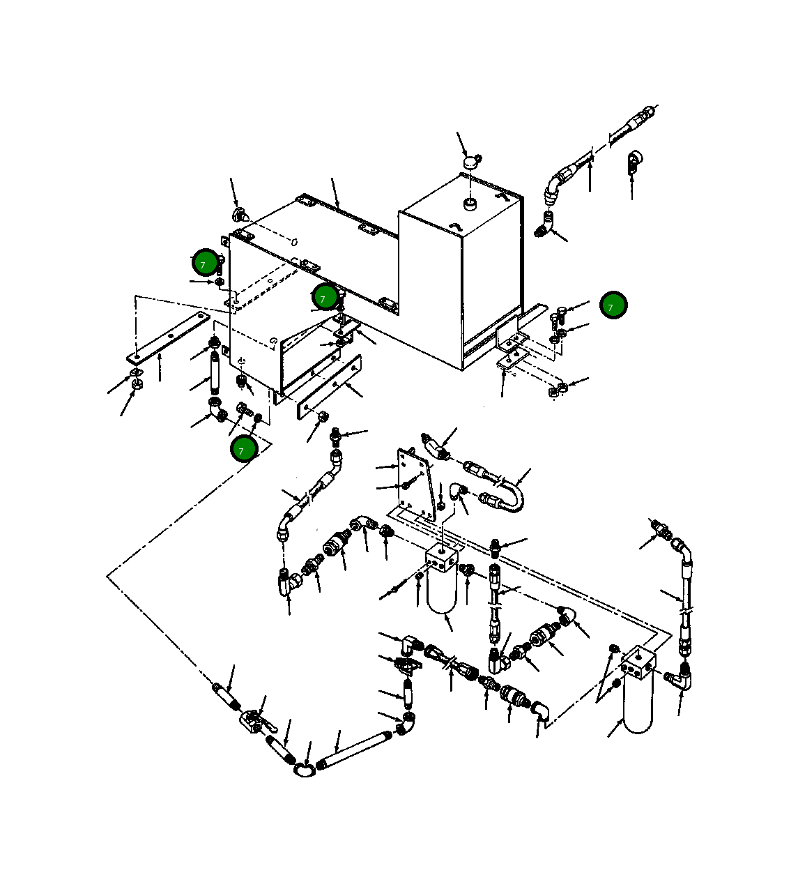 Болт 128 725 Komatsu