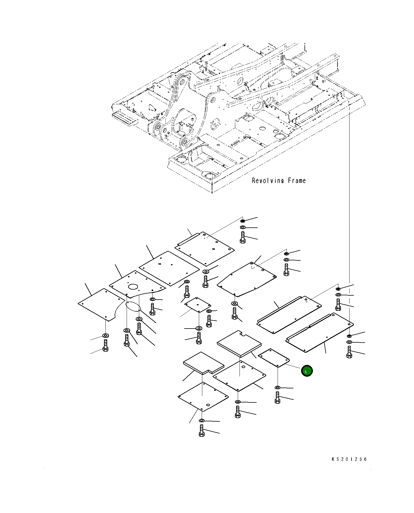 Крышка 20Y-54-72910 Komatsu