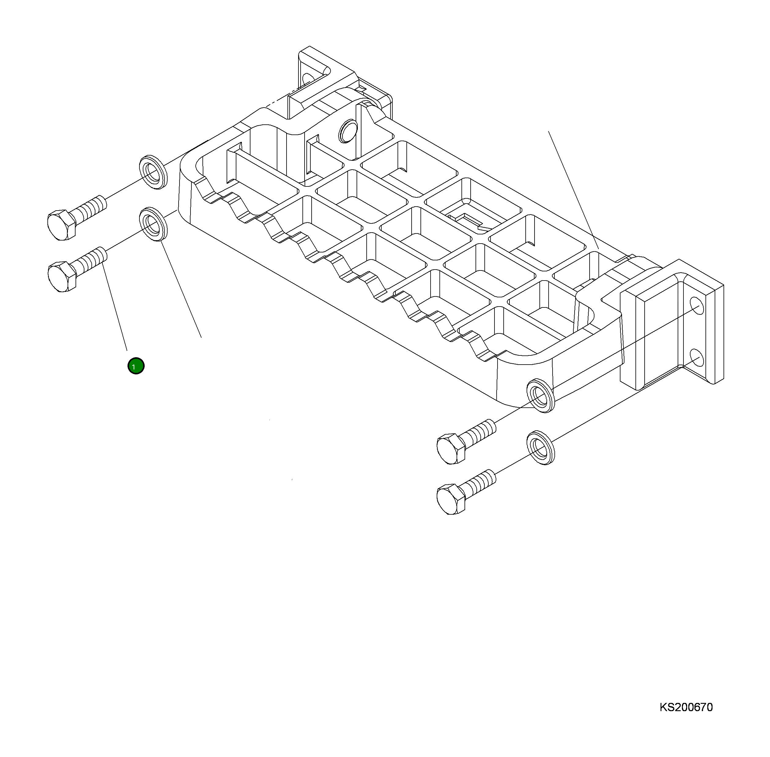 Болт 208-30-KC810 Komatsu