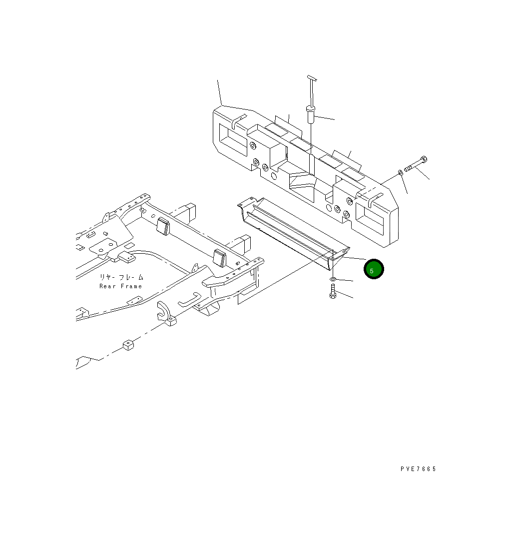 Крышка 427-46-25132 Komatsu
