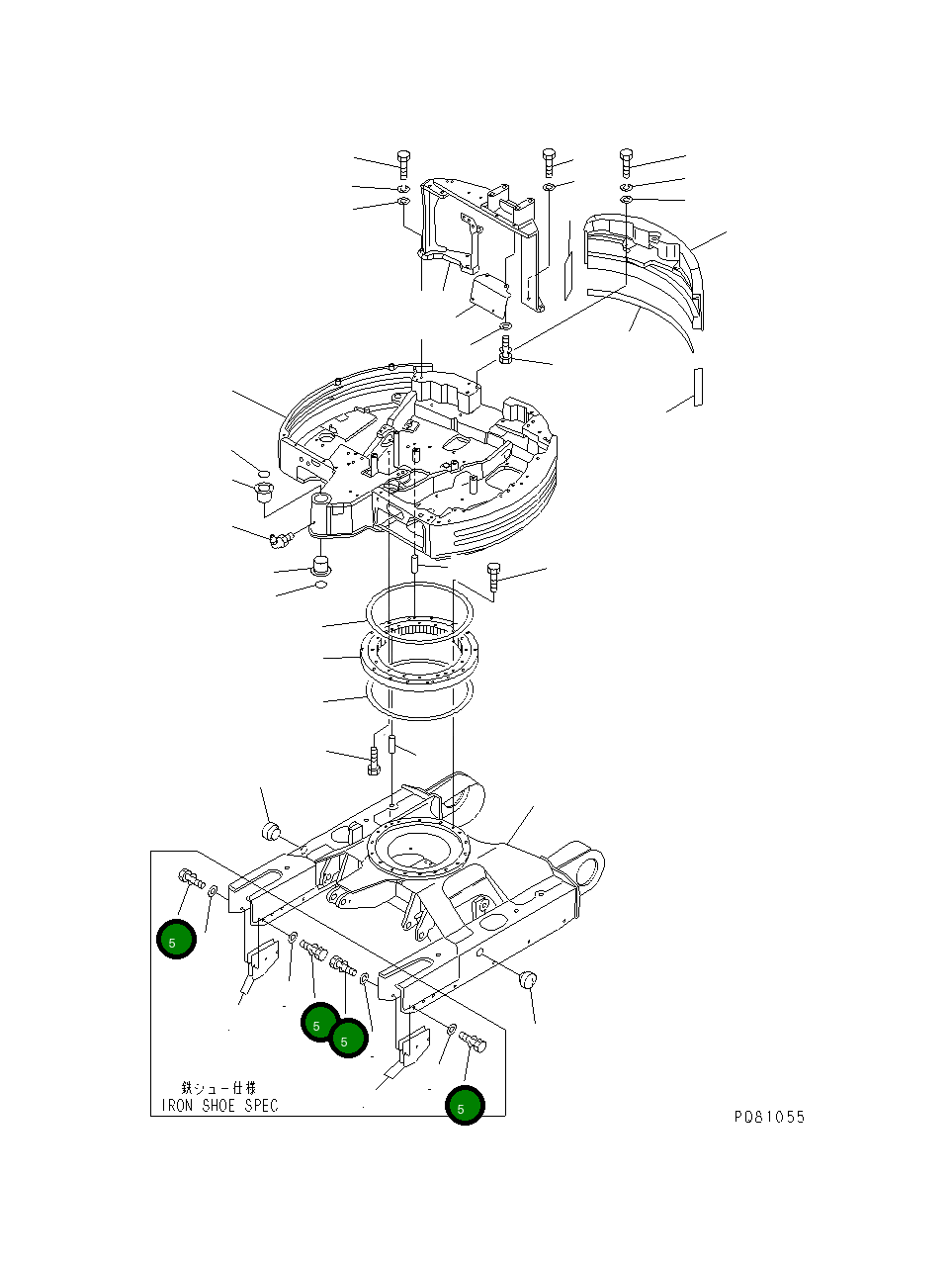 Болт YM26013-120452 Komatsu