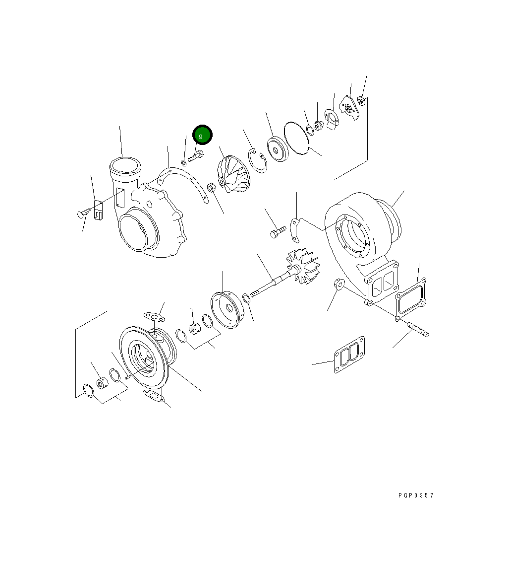 Болт CU3524262 Komatsu