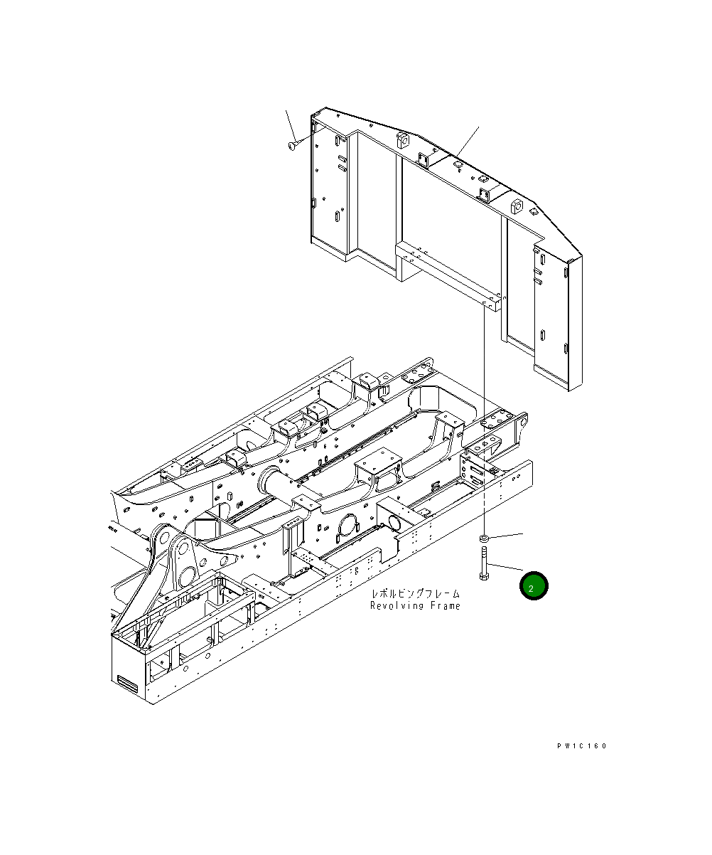 Болт 21T-46-64240 Komatsu
