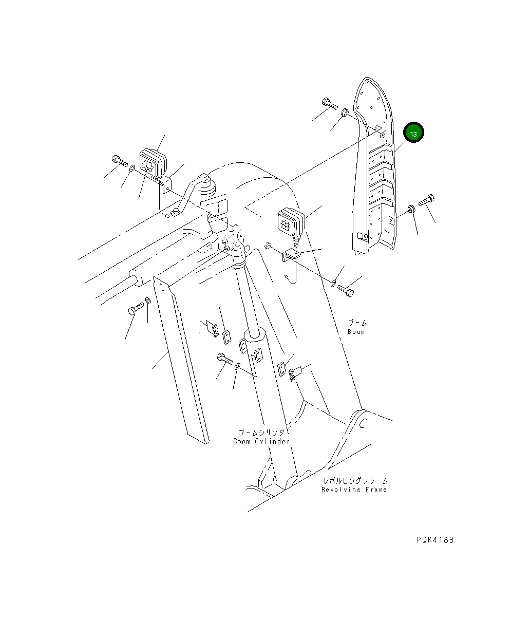 Крышка 21Y-70-21270 Komatsu