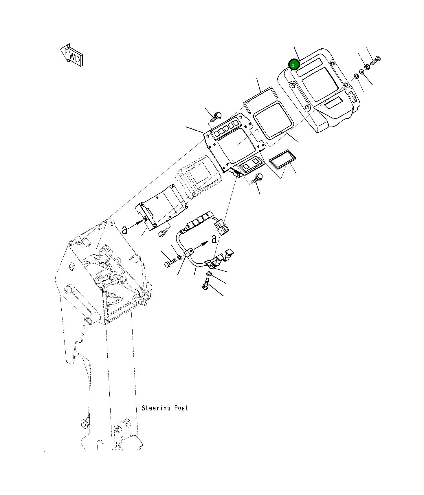 Крышка 23H-43-12371 Komatsu