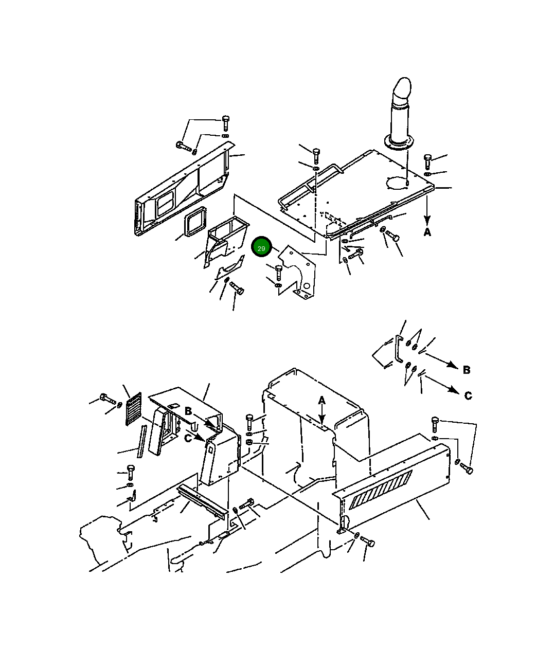 Крышка 426-54-16260 Komatsu
