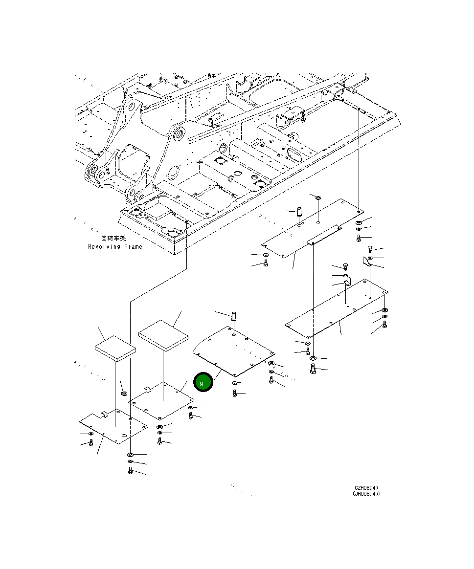 Крышка 207-54-78240 Komatsu