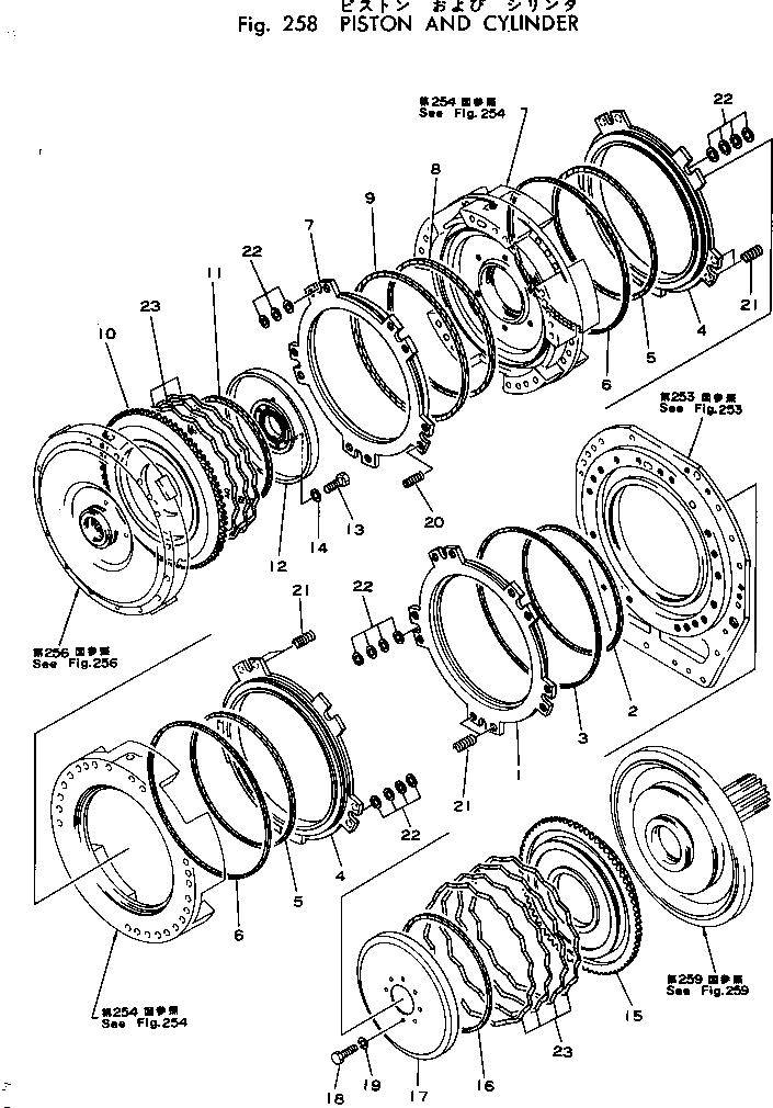 Кольцо 287-15-19230  Komatsu