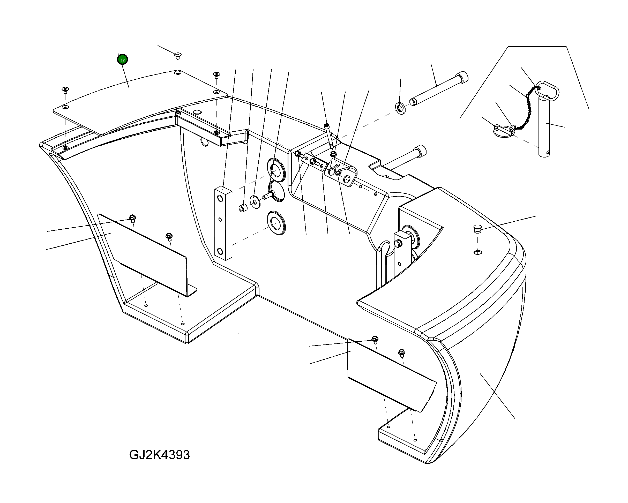 Крышка 42W-46-25A10  Komatsu