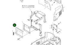 Крышка 22J-54-15152 Komatsu