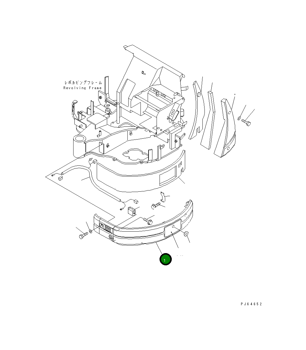 Крышка 22L-54-13321 Komatsu