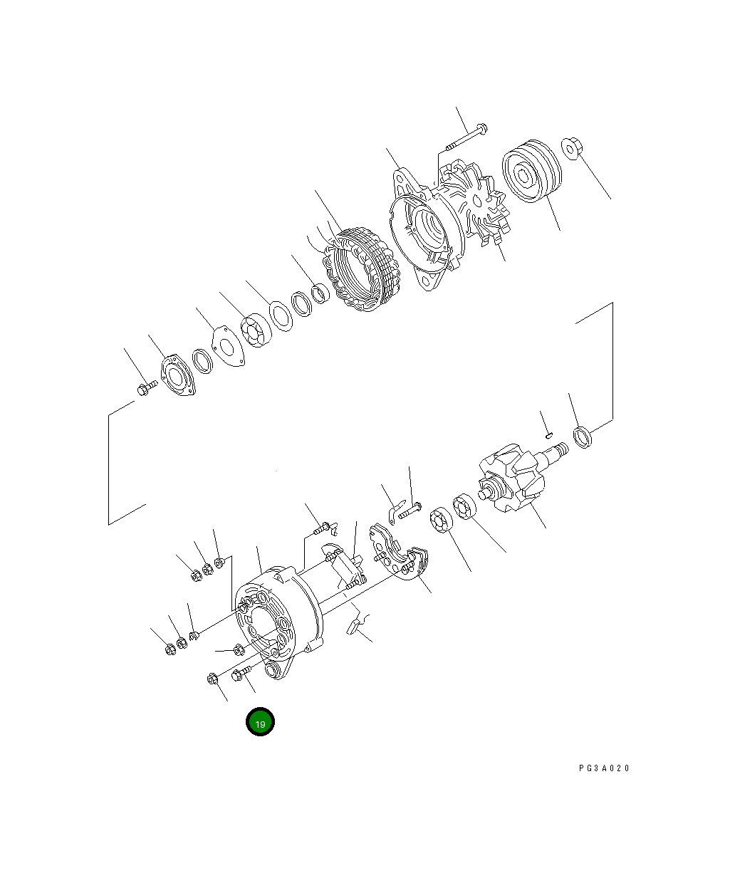 Болт KD0-33901-0770 Komatsu